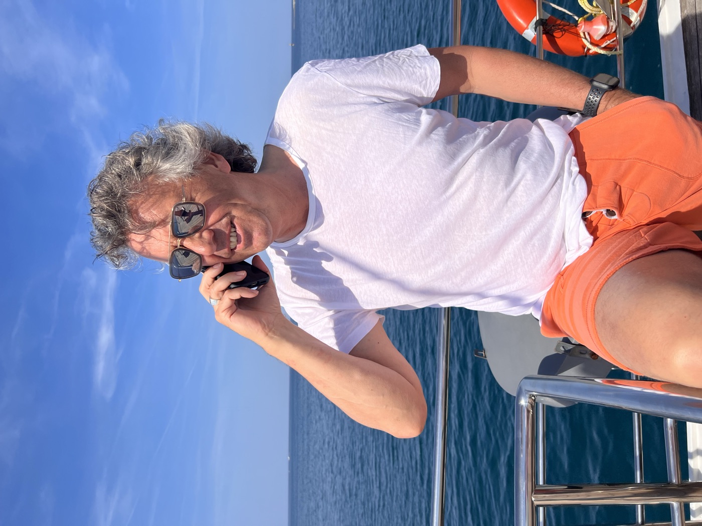 Achim unterwegs auf dem Wasser