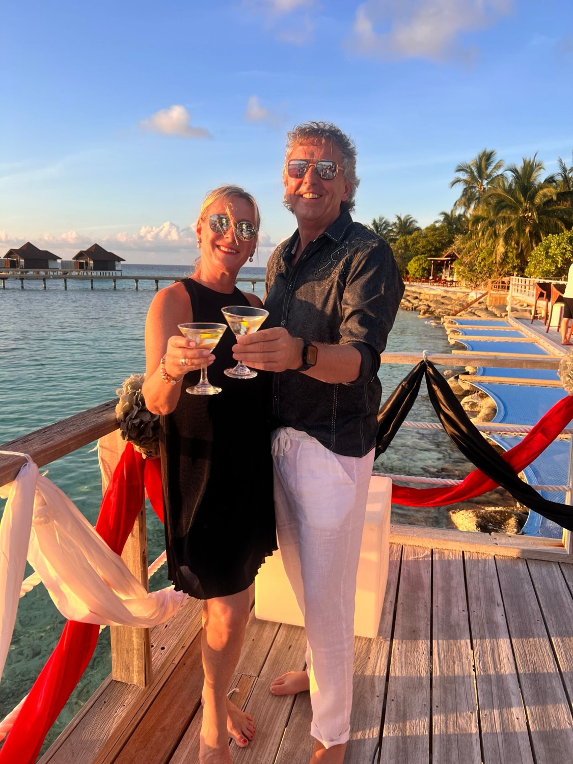 Maren und Achim auf den Malediven